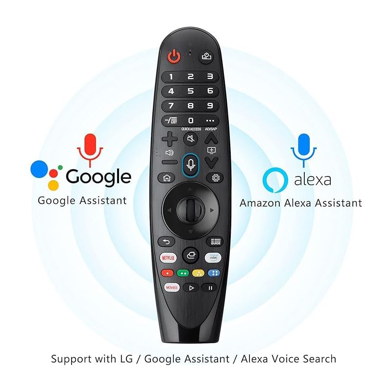 Voice AKB75855501 for L---G OLED Smart TV Magic Remote Replacement AN-MR20GA MR19BA MR18BA MR650A, with Pointer_voghion.com