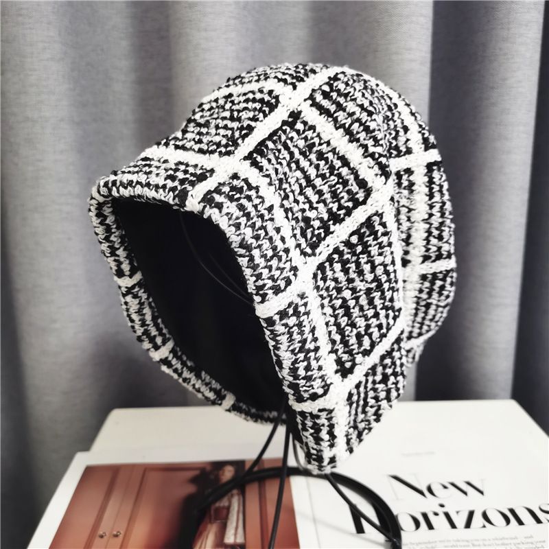 Autumn and Winter Headed Men Versatile Breathable Stacked Dots Knitted Woolen for Women Cold Hat Warmth Korean Trend_voghion.com