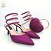 Set di borse per scarpe da donna sexy con tacchi alti a punta, a forma di cuore, piccola borsa squisita_voghion.com