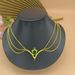 Fashionable Bridal Headdress Gold Chain Personalized Ethnic Style Green Pendant Tassel Headdress Head Chain_voghion.com