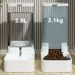 Automatischer Futterautomat mit großem Fassungsvermögen für Hunde und Katzen, robuster Wasserspender für Katzen und Hunde, Futteraufbewahrung_voghion.com