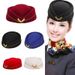Hot Sale Airline stewardess Flight attendant hat Air Hostess Formal Uniform for steward trainman train conductor member_voghion.com