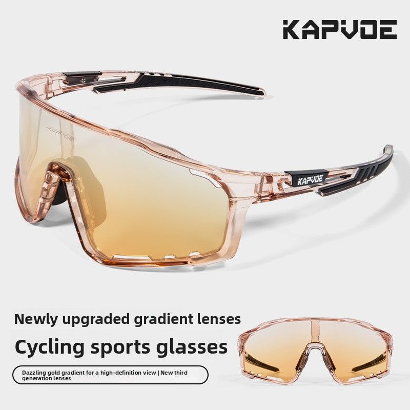 Lunettes de soleil polarisées Cross-border Kapvoe, lunettes de cyclisme pour femmes et hommes, idéales pour la course à pied._voghion.com