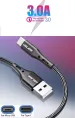Cavo universale per caricabatterie da telefono Micro USB tipo C a ricarica rapida 3A_voghion.com