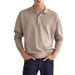 2024 Frühling Langarm Kragenknopf Herren Casual Top Poloshirt_voghion.com