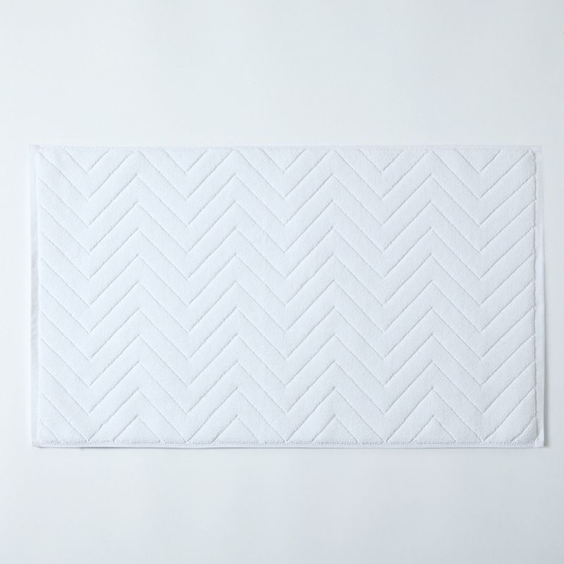 Minimalist Hotel Cotton Bath Mat - Thick & Ultra Absorbent, Lint-Free & Machine Washable, Luxury Bathroom Rug​_voghion.com