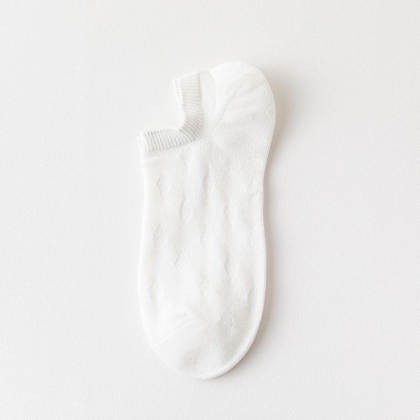 Calzini da barca geometrici da uomo, corti, casual, estivi, in cotone a maglia sottile, con tacco largo, a forma di diamante, 2025e, speciali_voghion.com