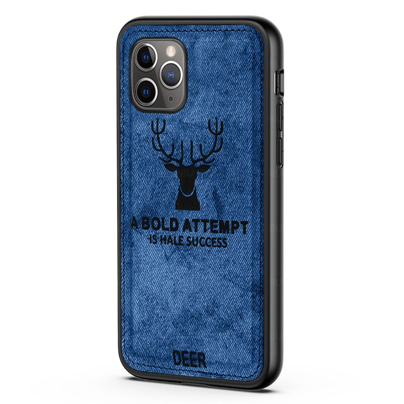 Stoff Hirsch Tuch TPU Fall Für für iphone SE 2020 12pro 11 Pro max XR X XS telefon fall für iphone 7 8 plus Stoßfest zurück Abdeckung_voghion.com