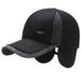 Cappelli da uomo, berretto da baseball classico da uomo, autunno e inverno, con angolazione, per persone di mezza età e anziani, caldo cappello di velluto spesso con protezione per le orecchie da papà_voghion.com
