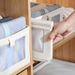 Bacs de rangement en tissu transparent avec poignées - Organisateur polyvalent pour vêtements, jouets et livres (rangement pliable et peu encombrant dans un placard ou un tiroir)_voghion.com