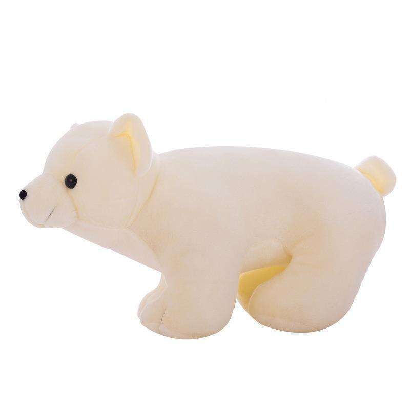Lindo muñeco de peluche de oso polar blanco, almohada, regalo para el Día de la Niña._voghion.com