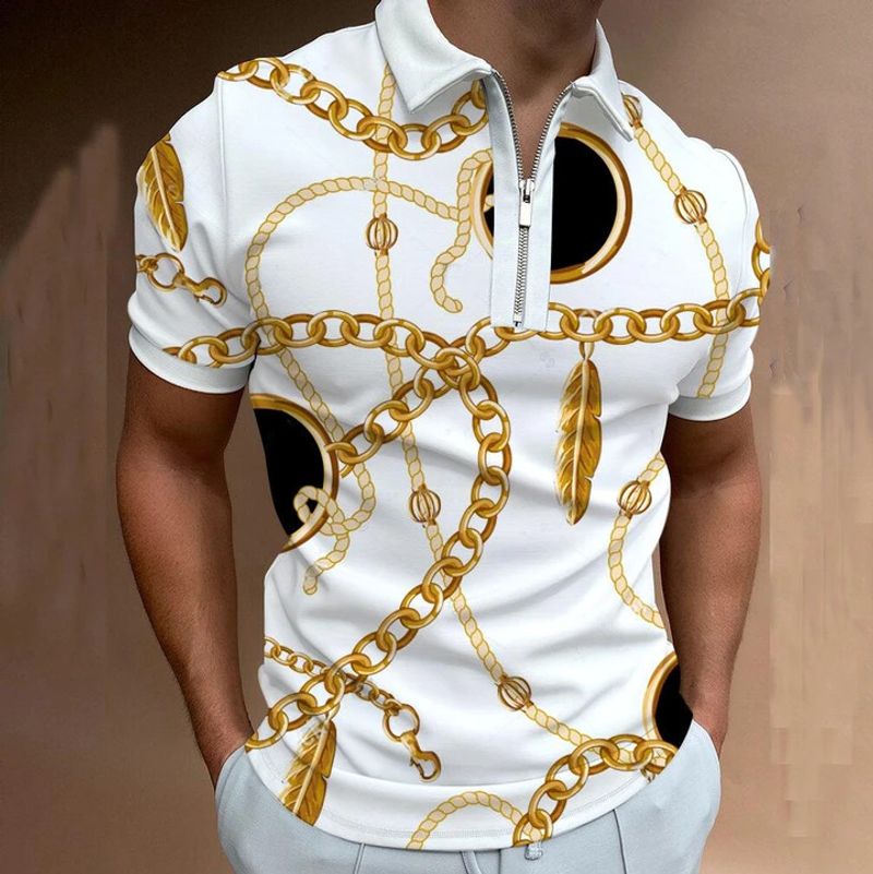 Camiseta polo con estampado digital 3D para hombre, camiseta informal de calle para hombre_voghion.com