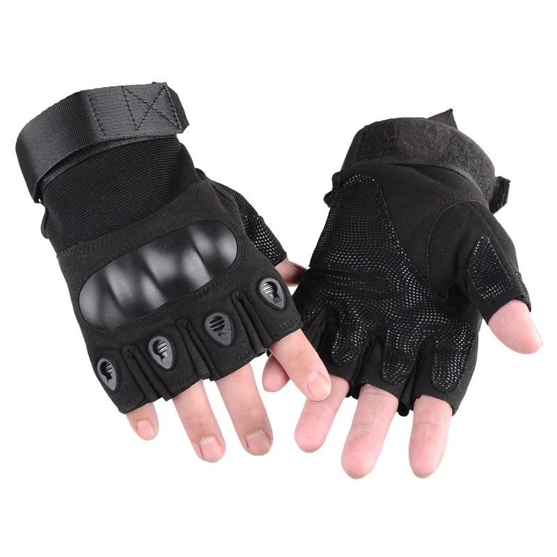 Outdoor Tactical Half Paintball Airsoft Shot Hunt Combat Anti-Slip Heren Fiets Volledige Vinger Handschoenen Beschermende Uitrusting_voghion.com