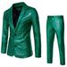 "Pailletten-Partyanzug für Herren – Glänzender Blazer und Hosen-Set für die Disco-Bühne für Nachtclubs und Cosplay (mehrere Farben/Größen)"_voghion.com