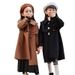 Doppelseitiger Wollmantel für Mädchen | Marineblauer Cape-Trenchcoat für Teenager (Rot/Schwarz/Khaki) | Winterjacke aus 80 % Wollmischung_voghion.com