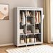 Modern Minimalist Metal Wardrobe – Easy Assembly Multi-Layer Storage Closet For Bedroom, Home & Office_voghion.com