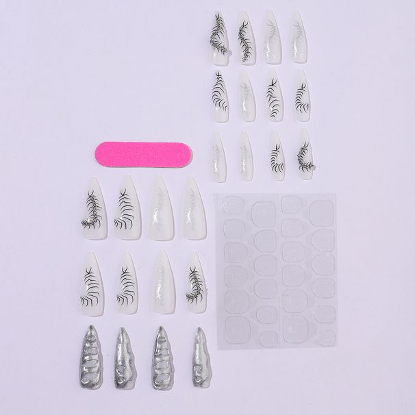 Pitkät teräväkärkiset kynnet Tummat ja viileät eurooppalaiset ja amerikkalaiset kynnet Käyttökelpoiset tekokynnet Käyttökelpoiset kynnet_voghion.com