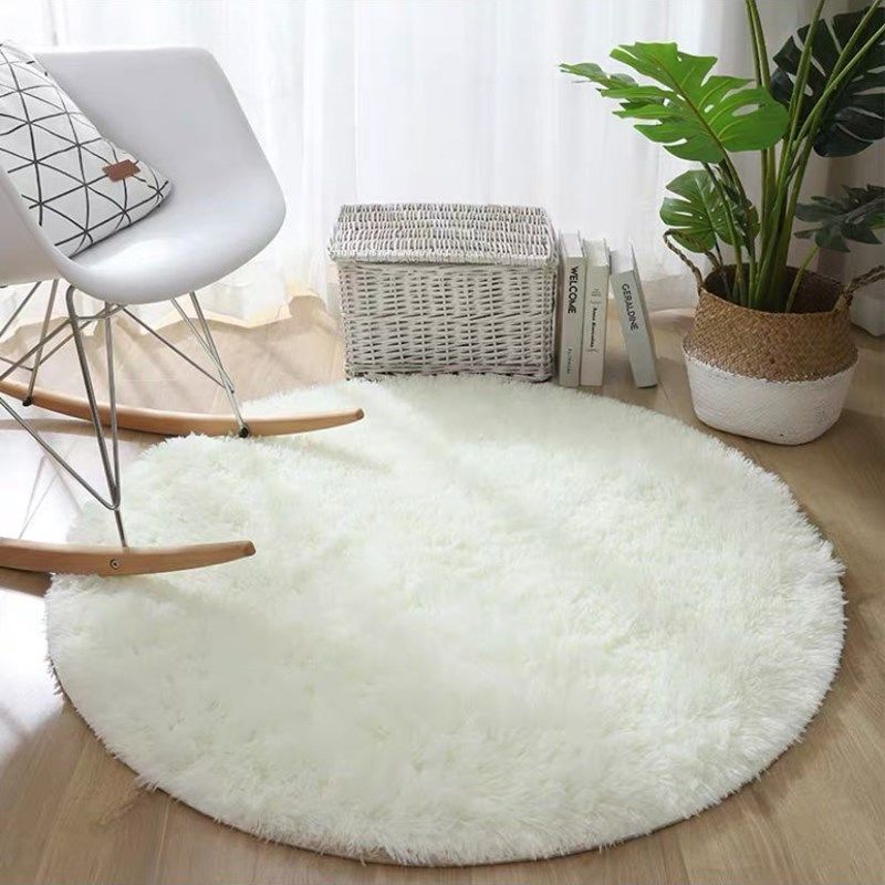 Carpet Bedroom Bedside Rug Living Room Sofa Computer Makeup Chair Foot Mat Photo Blanket Round Plush_voghion.com