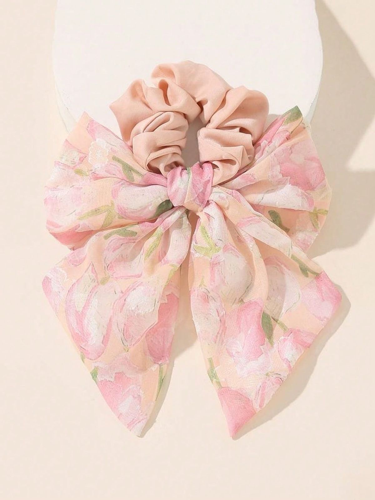 1 st. tulpanroséhårband, elegant hårsnodd med blommig rosett, lämplig för flickor vardagsbruk under vår/sommar_voghion.com