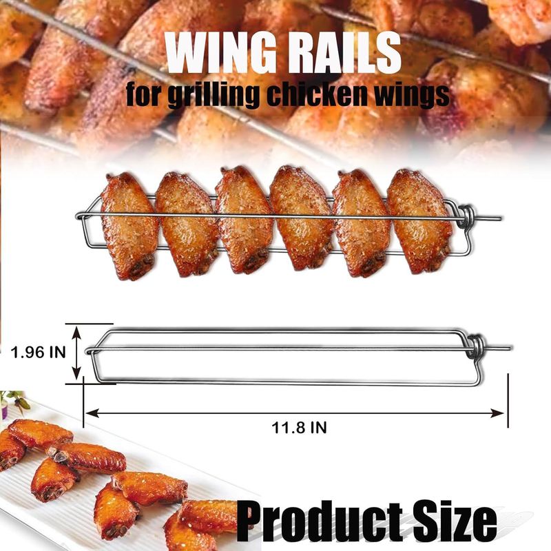 New Wingrails Outdoor Fork Grill BBQ Grilling Tool_voghion.com