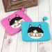 Japanese Style Wool Felt Cat Coin Purse Card Holder Cute Kitten Cartoon Design Children Adult Storage Bag Handheld_voghion.com