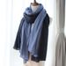 Chuyu Qianqiu New Cotton And Linen Two-tone Versatile Design Original Scarf Knotted Cape Cloak Coat_voghion.com