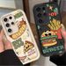 Soft Silicone Back Case For Samsung Galaxy S25 S24 S23 Ultra S22 S21 Plus FE 5G A54 A34 A14 A73 A53 A33 5G Funny Hamburger Cover_voghion.com