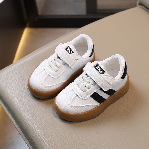 2024 Herbst Neue Kinder Kleine Weiße Jungen Deutsch Training Forrest Gump Sportschuhe, Board Schuhe Trend_voghion.com