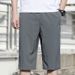 Men's Clothing Men's Casual 6 Point Shorts Summer Shorts Trend Summer Loose Outer Wear Plus Size Half Length Cropped Pants_voghion.com