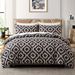 Moroccan Geometric Duvet Cover Set - 3-Piece Nordic Style Bedding With Fitted Sheet (Multiple Sizes, OEKO-TEX Certified)_voghion.com