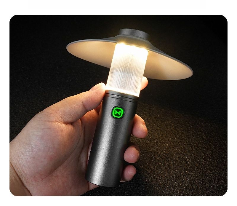 Flashlight 2-in-1 Rechargeable Outdoor Waterproof Tent Multi-Functional Atmosphere Light Super Bright Camping_voghion.com