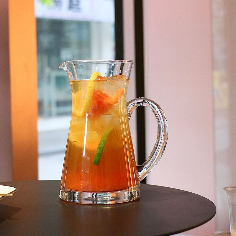Pitcher Cold Water Cup Juice Jug Dessert Milkshake Glass High Temperature Resistant Explosion-Proof Household Large_voghion.com