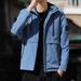 Frühling und Herbst neue Kapuze koreanischen Stil trendige hübsche Herren Top Casual Jacke Trenchcoat Männer_voghion.com