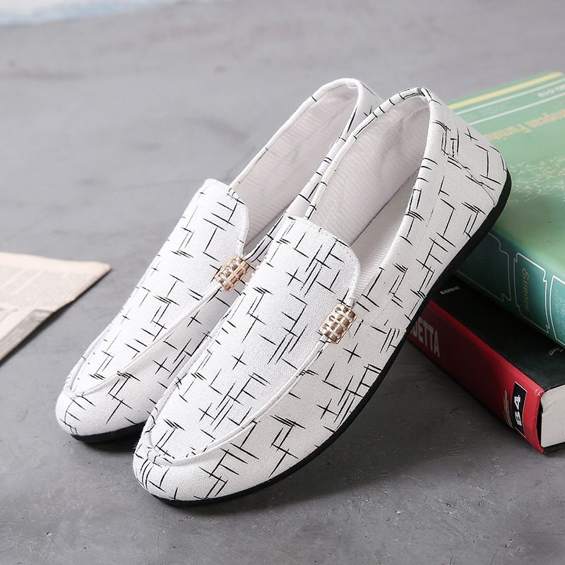 Zapatos de hombre. Zapatos Doudou para hombre, estilo coreano, zapatos versátiles y cómodos, lona para hombre, tendencia juvenil. Zapatos Doudou para hombre._voghion.com