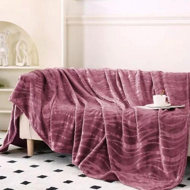 Cobertor nórdico simples de cor sólida grosso quatro estações cobertor de lazer multifuncional_voghion.com