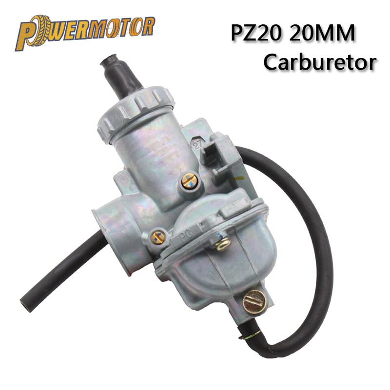 Powermotor Motosiklet PZ20 Karbüratör 20mm Karbüratör 50cc 70cc 90cc 110cc 125cc 135 Keihi Kazuma ATV Quad Go Karts Moped SUN_voghion.com