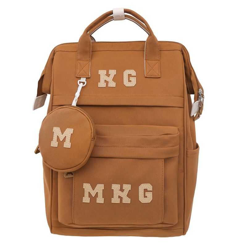 Kinderrugzakken Veelzijdige rugzak met grote capaciteit voor middelbare scholieren, modieuze effen rugzak voor studenten_voghion.com