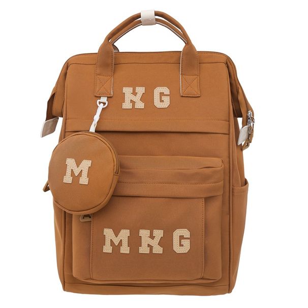 Kinderrugzakken Veelzijdige rugzak met grote capaciteit voor middelbare scholieren, modieuze effen rugzak voor studenten_voghion.com