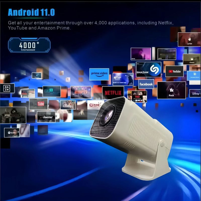 1080P Portable Mobile Phone Projection Projector Home Theater 4K_voghion.com
