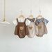 Zomerbandbroek voor heren en dames Baby korte mouw T-shirt Wafel Cub Tweedelig Newborn jumpsuit_voghion.com