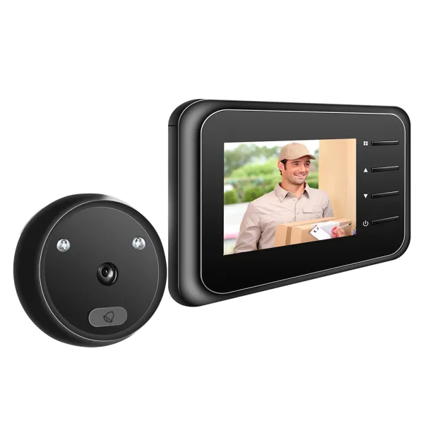 WiFi Doorbell Viewer Camera Door Peephole with Wireless Monitor Live View Available Digital Night Vision Photo Shooting_voghion.com