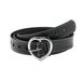 Korean version of trendy single item, buckle belt, fashionable heart-shaped full hole hollow decoration, women's belt_voghion.com