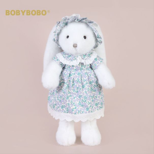 White Dressing Toffee Rabbit Doll Children Hug Comfort Plush Toy Girlfriend Birthday Gift_voghion.com