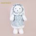 White Dressing Toffee Rabbit Doll Children Hug Comfort Plush Toy Girlfriend Birthday Gift_voghion.com