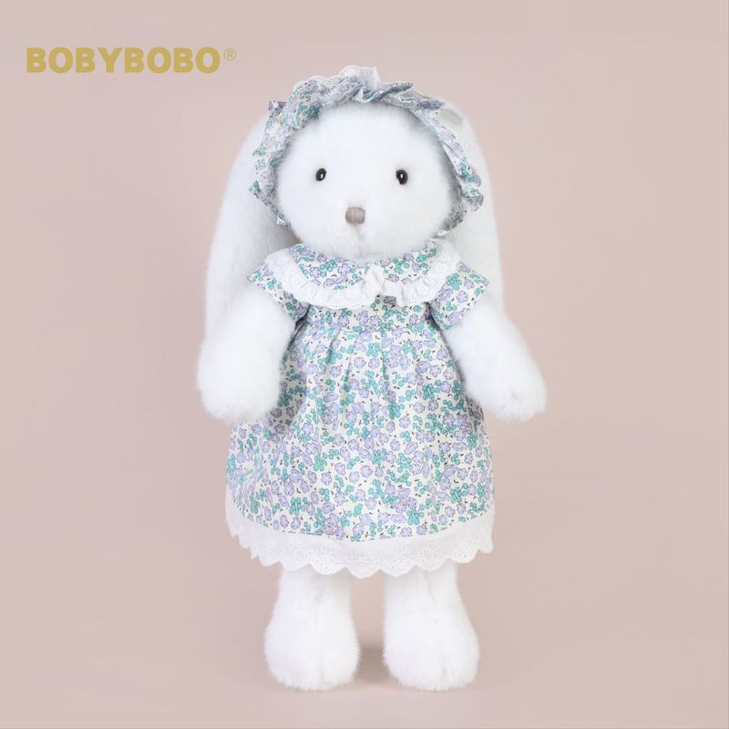 Bambola di peluche coniglio caramellato con condimento bianco, per bambini, regalo di compleanno per fidanzata_voghion.com