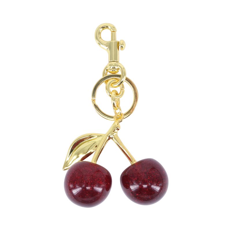 Jewelry New Resin Pendant Ornaments Cherry Keychain Alloy Luggage Cherry Pendant Car Keychain_voghion.com