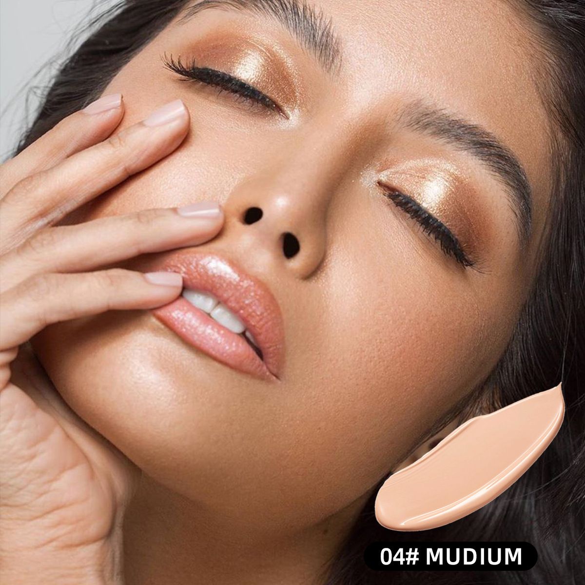 Base de maquillaje New Press Foundation, resistente al agua y al sudor, corrector Soft Focus, control de grasa, larga duración_voghion.com