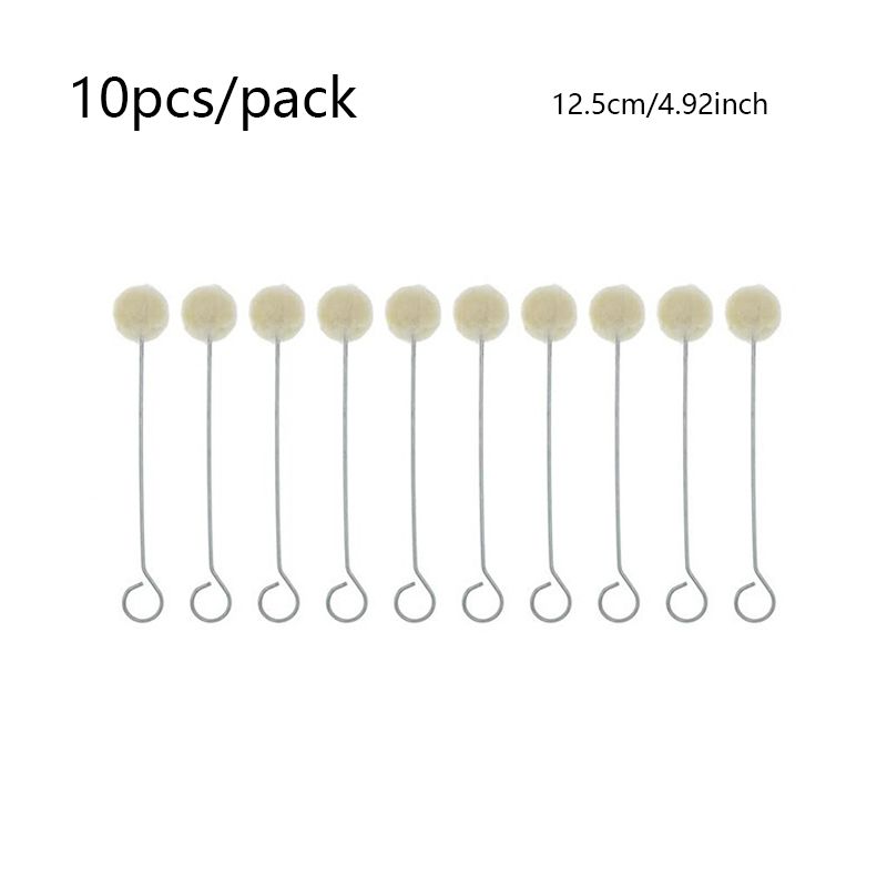 10Pcs/Pack Wool Ball Alcohol Fuel Wool Ball Dye Proof Cowl Oil Sealer Wool Ball Brush Diy Leather Tools_voghion.com