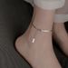 Unique Niche Fashion Versatile Internet Celebrity Same Style Flat Snake Bone Ankle Chain Anklet Women's Accessories_voghion.com