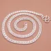 Catene Vero Argento 999 Fine 6mm Catena a Maglia Barbazzale Collana 19.7" M-Clasp Puro Argento999_voghion.com